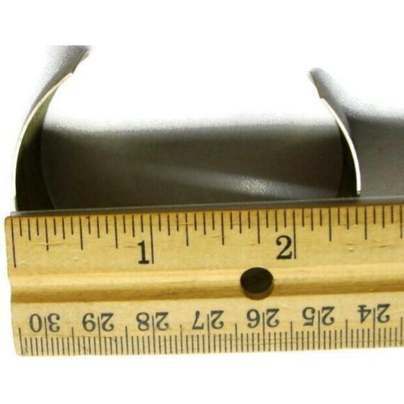 Danecraft Wide Cuff Bracelet Sterling Silver 925 Vintage Heavy Patina 3/4x2 1/2 - Picture 8 of 11